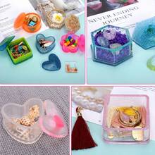 10入組樹脂矽膠模具,大型六角形、心形、正方形、圓形等杯墊鑄模,環氧樹脂藝術模具可用於儲物、裝飾品、杯墊、筆筒、珠寶製作和家居裝飾 - 白色 - 查看 3