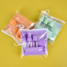 Travel Bottle Set Portable Empty Bottles For Cosmetics, Lotion, Perfume, With Spray And Pump Dispenser - Multicolor - View 1