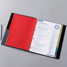 10 Sheets A4 Multi-Color Numbered Dividers & Digit Divider Pages, School Office Documents, Student File Storage Organizers (Assorted Colors),School Supplies,Back To School