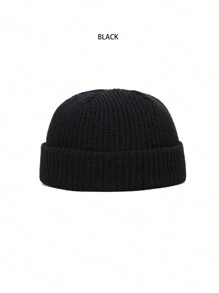 Men Beanie Hat - Black - View 2
