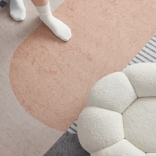 奢華圖案簡約優雅室內圓形裝飾地毯,適用於客廳、沙發、卧室、床邊防滑毯、餐廳、廚房地毯、辦公椅墊、入口門墊、嬰兒爬行柔軟地毯、戶外露營毯 - 大理石 - 查看 9