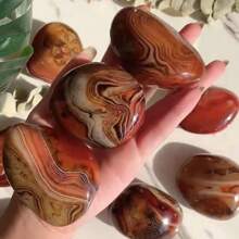 1入素緞水晶手工造型天然石英晶體家居裝飾禮物,靈氣治療,隨機發送含有些許裂縫和小缺口的天然石頭 - 1-2pcs Random - 查看 6