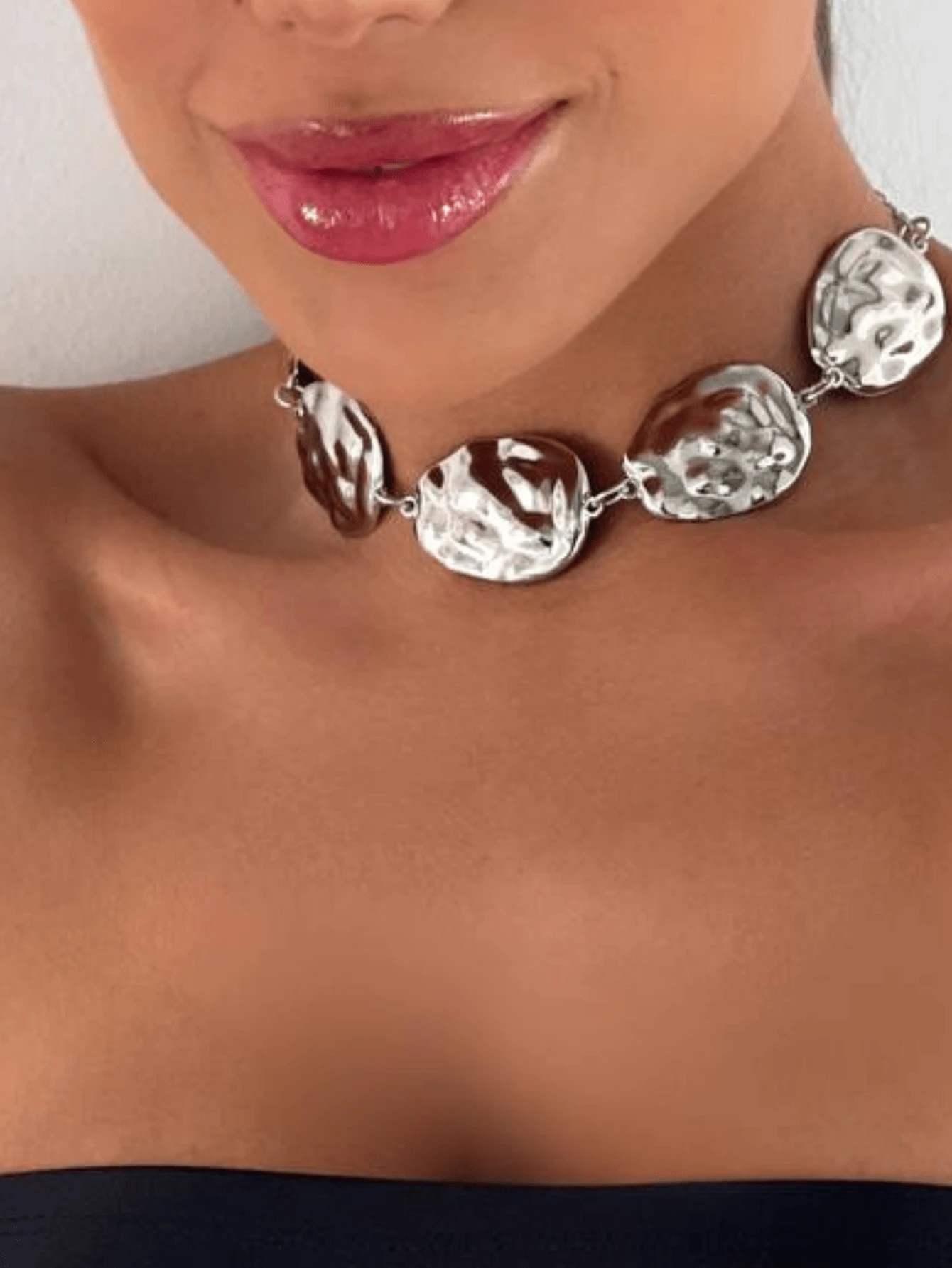 Chokers - 銀色 - 查看 1