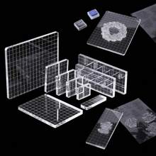 CYFUN DESIGN 1/9Pcs DIY Transparent Seal Stamp Block For DIY Scrapbooking Clear Photo Album Decorative Back To School,Back To School,School Supplies