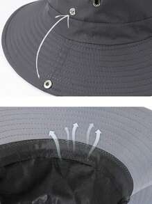 1 件男士防晒渔夫帽，适合徒步旅行和钓鱼等户外活动休闲