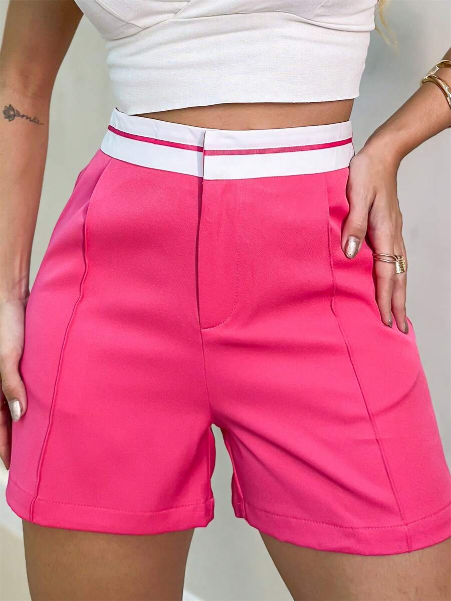 Women Shorts - 粉色 - 查看 1
