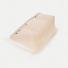 1 件装毛毡衬里收纳袋插入式分隔袋适用于狗狗手提包冬季礼物女士旅行配件 - 黑色 - 查看 10