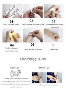 Temporary Tattoos - Pink - View 6