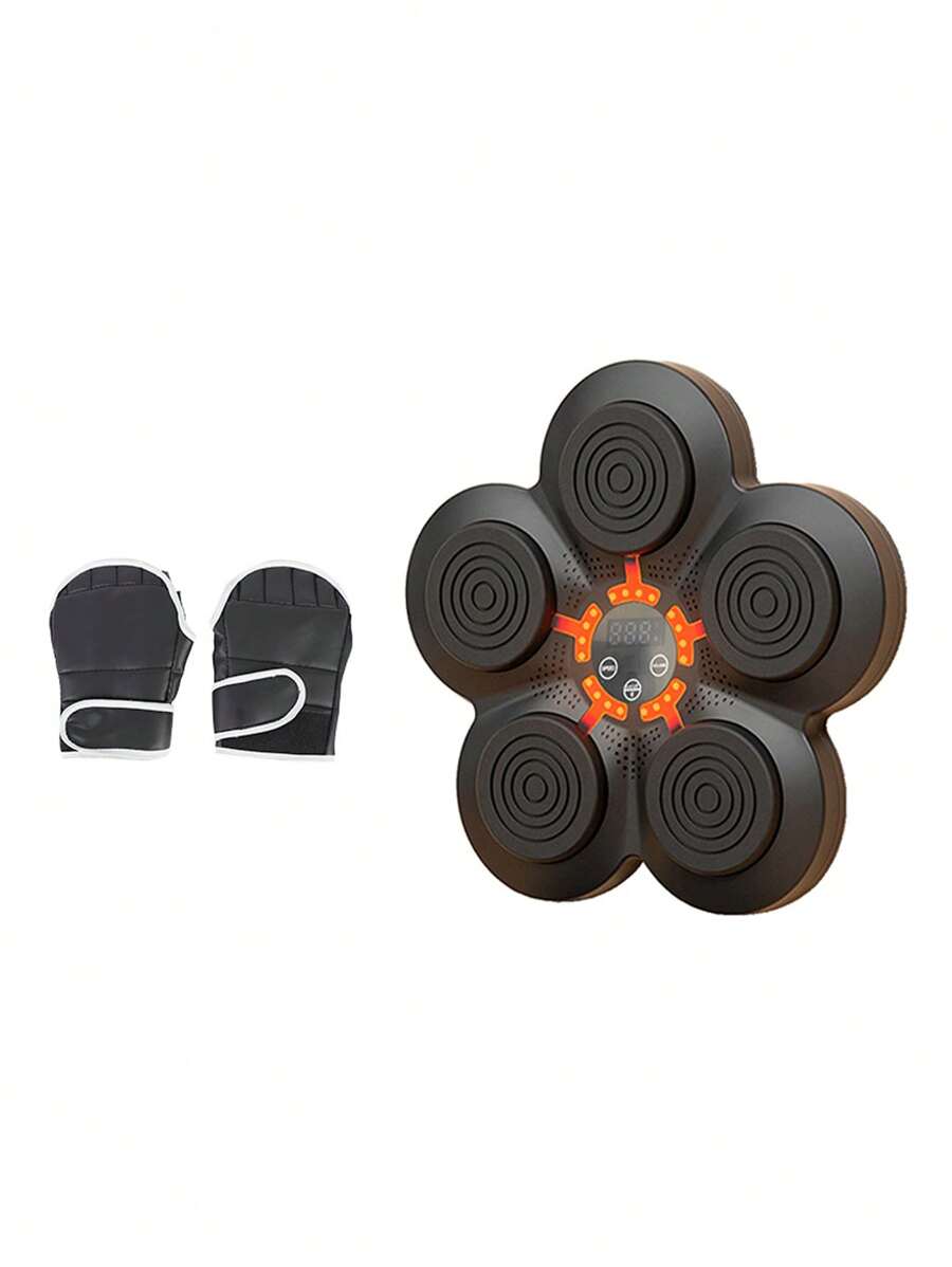 3入組智能音樂沙袋機,電子沙袋,拳擊訓練器材,拳擊牆標靶 - 黑與白 - 查看 1