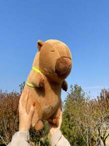 1pc Capybara Plush Backpack/Stuffed Animal Toy/Decoration/Brown - Brown - View 8