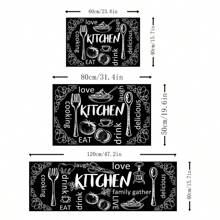 1pc Crystal Velvet Carpet For Kitchen, Living Room, Entrance, Soft, Anti-Slip, Dirt-Resistant, Washable, Random Shipping