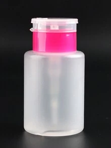 1個指甲油卸妝液泵空儲液瓶,適用於卸妝乳、爽膚水、指甲油卸妝液、唇部和眼部卸妝液。粉色上蓋。 - 彩色 - 查看 8