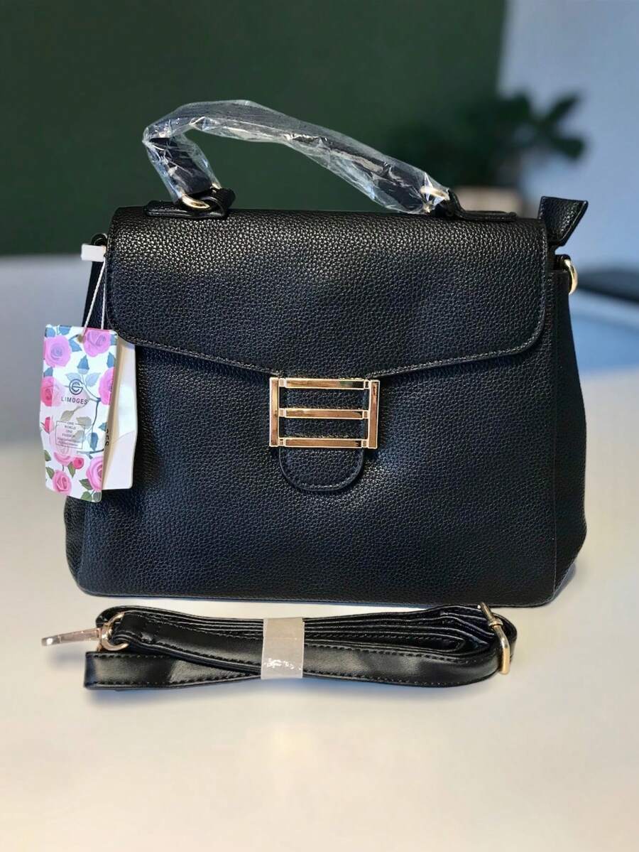 Women's Fashion Crossbody Bag - 黑色 - 查看 1