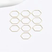 10 cái/bộ Châu Âu và Châu Mỹ Xu Hướng Thời Trang Bộ nhẫn - Vàng - Xem 6