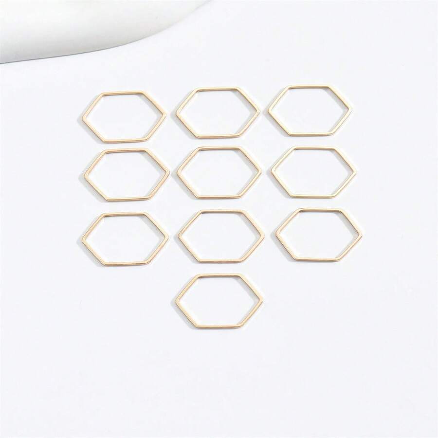 10pcs/Set European And American Fashion Ring Set - Gold - View 1