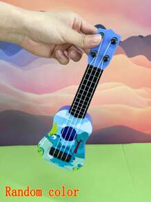 Ukelele De Dibujos Animados Para Niños, Instrumento Musical De Juguete Para Interacción Entre Padres E Hijos Y Educación Temprana (color Aleatorio), 1 Ud. - Multicolor - Ver 1