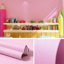 1 Cuộn Màu hồng Bóc Và Gậy Hình nền , Thân thiện Hình nền , Vinyl PVC Có thể tháo rời Dán giấy tường , Tự dính Giấy dán tường Đồ trang trí Đối với Đồ nội thất Tủ Và Phòng - Hồng - Xem 7
