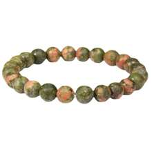 1 stuk 8 mm Prachtig Veel kleurig Steen Helende kristal Stretch Kraal Armbanden Voor mannen en vrouwen Casual Juwelen Feest