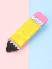 2pcs Back To School Pencil  Pattern Hair Clip Fou Kids Accessories, Wearing Strip,Cute Graduation Gift Hairpin For Girl ,Kids Teen Hair Accessories - Multicolor - View 3