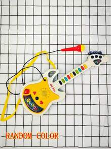 1 Pieza Guitarra Educativa Infantil De Dibujos Animados Para La Interacción Entre Padres E Hijos Con Luz Y Música, Color Al Azar - Multicolor - Ver 6