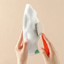 1pc Soft Bristles Shoe Brush, Multifunctional Cleaning Tool For Clothes And Shoes, Super Soft Scrubber For Shoes, Perfect For Household Use - Grey - View 1