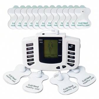 10 Modes 8 Intensities TENS EMS Eelectric Pulse Massager Full Body Relax Muscle Stimulator With 16pcs Electrode Pads