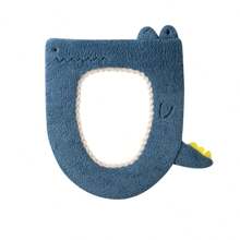 1入組卡通馬桶座墊,家用加厚保暖馬桶環（秋、冬季）可水洗便攜馬桶坐墊,冬季加厚絨毛馬桶座套,受歡迎的卡通暖馬桶座套 - 彩色 - 查看 6