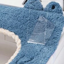 1入組卡通馬桶座墊,家用加厚保暖馬桶環（秋、冬季）可水洗便攜馬桶坐墊,冬季加厚絨毛馬桶座套,受歡迎的卡通暖馬桶座套 - 彩色 - 查看 4