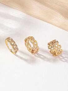 復古寬指環幾何指環婚禮珠寶配飾,情侶禮物、女士禮物、朋友禮物、最好的朋友禮物