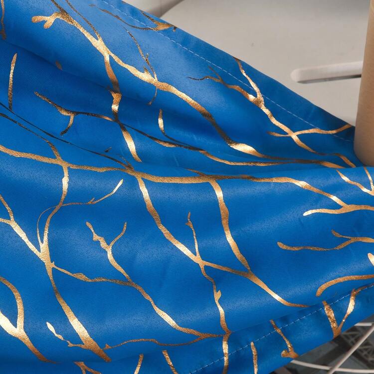 1 Miếng Ánh sáng sang trọng Gold Foil Rèm chắn - Màu xanh lam - Xem 6