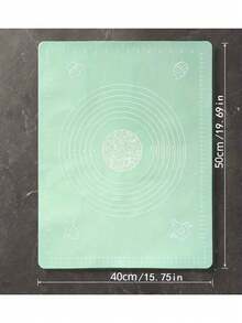 矽膠烘焙墊-大號不沾烘焙墊-矽膠墊-麵團翻滾墊-用於製作餅乾、蛋白霜餅乾等-多功能墊、枱面墊、餐墊-可重複使用、不沾鍋且易清潔 - 綠色 - 查看 4