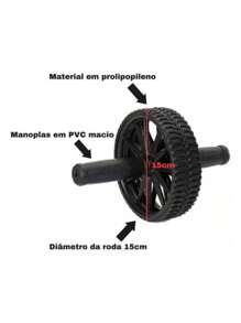 Colchonete De Academia Treino Corda De Pular Roda Abdominal