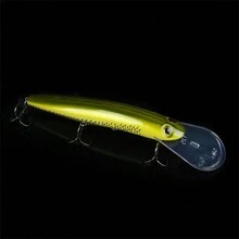 1pc 16cm 22g Big Long Minnow Lure Wobbler Hard Bait 3D Eyes Strong Hooks Lures For Sea Fishing - Gold - View 7