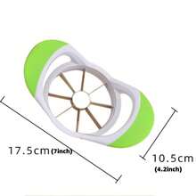 Stainless Steel Apple Slicer Corer Cutter Divider Kitchen Gadget For Fruits - Olive Green - View 2