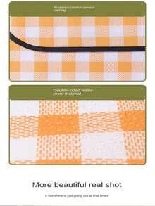 野餐墊防潮墊加厚野餐布戶外便攜式防水野營帳篷墊營地墊 - 粉色 - 查看 5