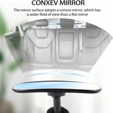 Universal Car Interior Rearview Baby Mirror Wide Angle Convex Mirror Clip-On Mirrors For Viewing Rear Passengers