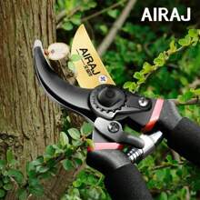 AIRAJ 1pc 多功能修枝剪园艺工具重型超锋利手动修枝剪，专业园艺剪刀，园林工具，园艺工具 - 黑色 - 查看 1