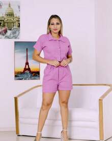 Women Two-Piece Outfits - Purple - View 4