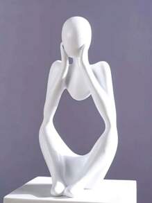 1只現代人物設計裝飾擺件,收藏品 - 白色 - 查看 3