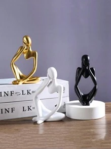 1只現代人物設計裝飾擺件,收藏品 - 白色 - 查看 4