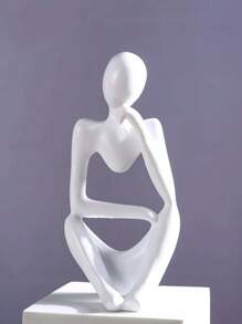 1只現代人物設計裝飾擺件,收藏品 - 白色 - 查看 6