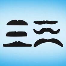 1套6入組男士配件套裝,包括帽子、彈性吊帶、風琴領結、復古經典圖案掛鐘、雪茄和鬍子道具,適用於節日、派對、服裝舞會裝扮 - 彩色 - 查看 7