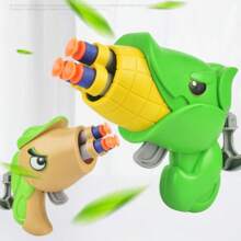 1 件植物形軟彈槍玩具,手動裝填和射擊,適合日常遊戲和娛樂活動（包括 4 顆隨機顏色軟彈）,組件顏色和款式隨機 - 彩色 - 查看 6