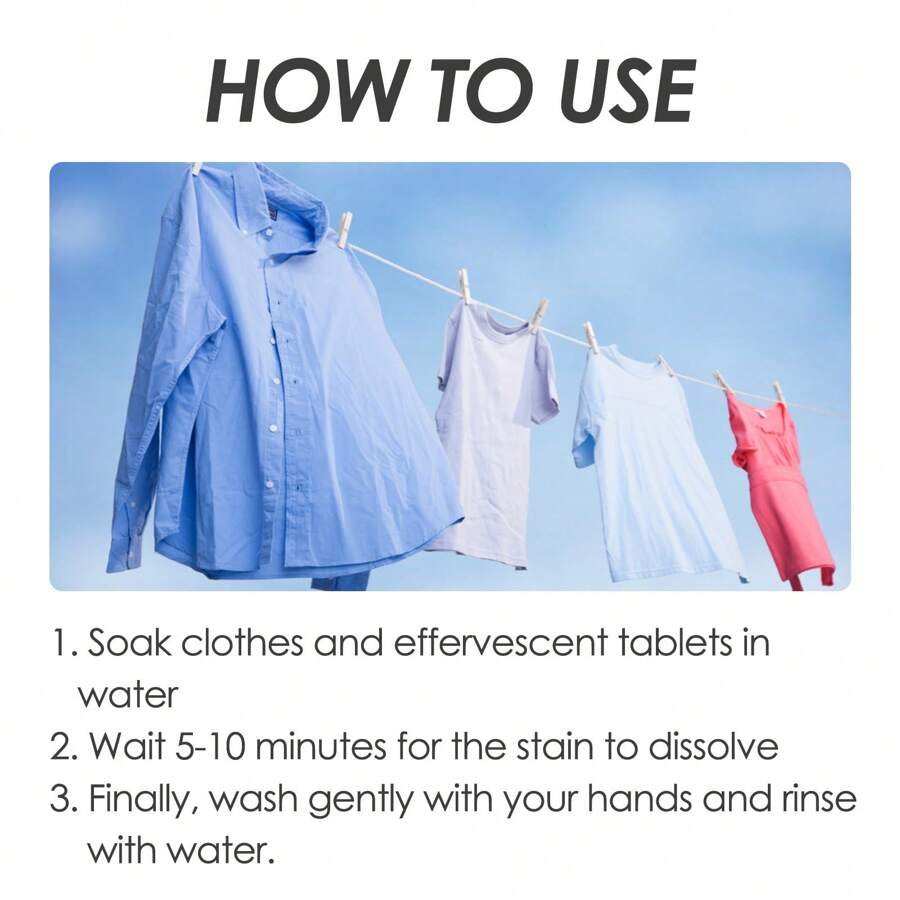 Bioenzyme Explosive Salt Effervescent Tablets To Clean Yellowed