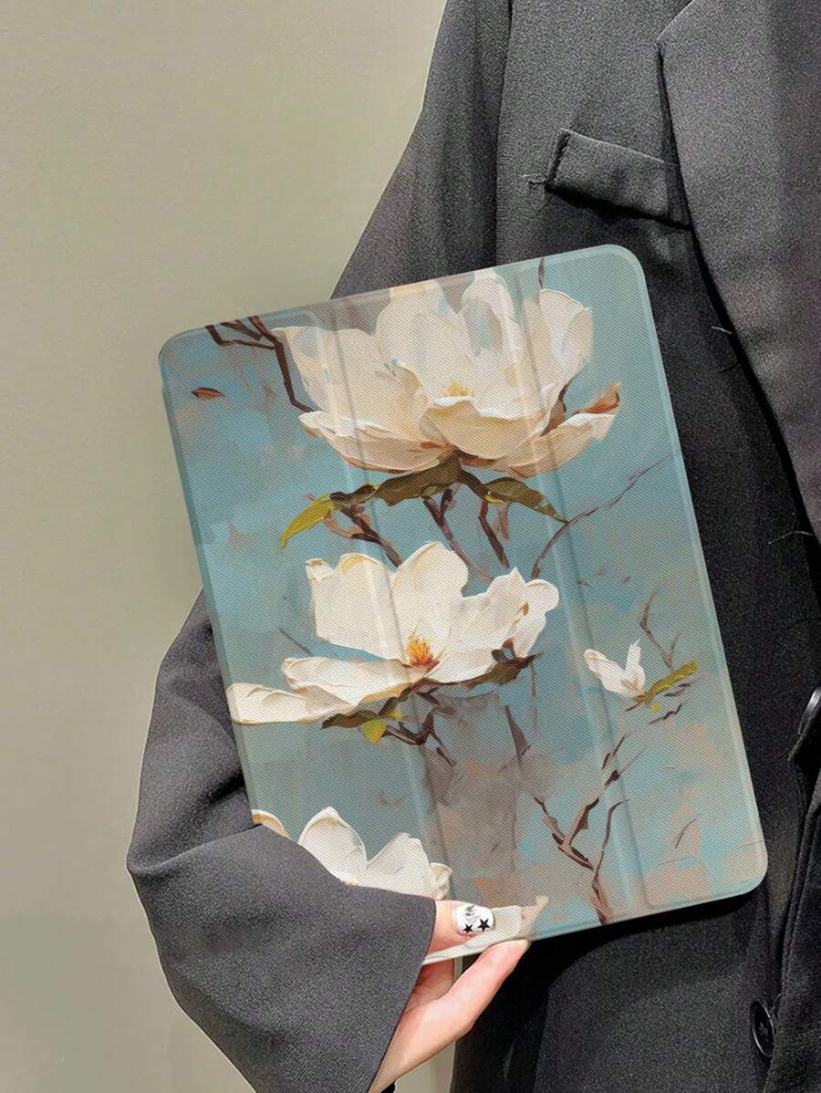 新款360°旋轉支架,壓力防护全保護tpu柔軟外殼,可配搭多款蘋果ipad,包括pro 2018/2019/2020/2021和mini 4/5/6,防墜,9.7/10.2寸矽膠全包圍平板電腦保護殼 - 彩色 - 查看 1