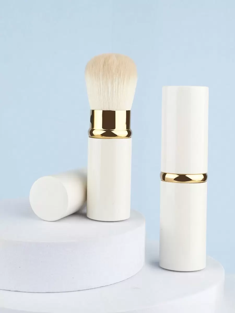 RANCAI 1pc Retractable Blush Brush, Travel Portable Powder Brush, Purple,Foundation Brush,Concealer Brush,Blush Brush,Contour Brush,Blush Brush,Bronzer Brush,Powder Brush,Foundation Brush,Blush Brush