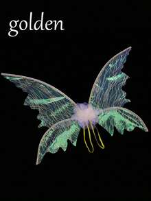 1pc Festival Party Performance Props Fairy Hot Gold Butterfly Wings Fairy Wings - Multicolor - View 5
