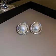 5pcs/Set Luxury Faux Pearl & Rhinestone Decor Earrings For Women, Vintage Stud Earrings With Unique Design, Suitable For Daily And Festival Wear - Multicolor - View 4