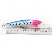 1pc 16cm 22g Big Long Minnow Lure Wobbler Hard Bait 3D Eyes Strong Hooks Lures For Sea Fishing - Gold - View 6