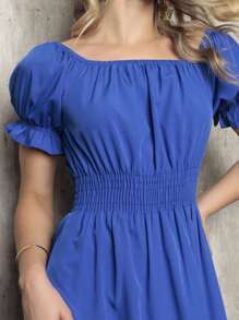 Women Dresses - Royal Blue - View 3